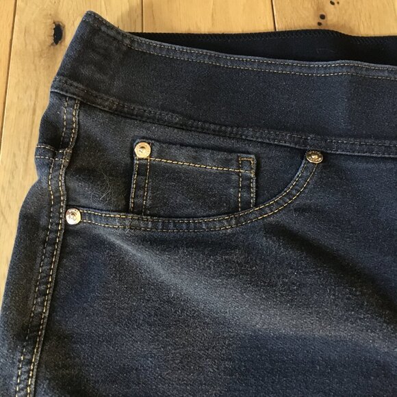 Nygard SLIMS Indigo Denim Stretchy Pull On Jeggings 1X - Picture 6 of 16